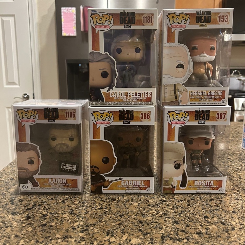 Walking Dead Funko Pop Vinyl Figures Set